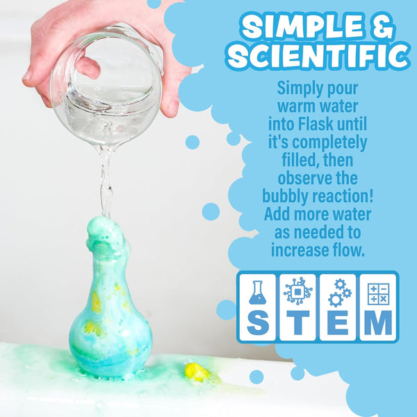 Tub WorksÂ® Kids Bath Bomb Potionâ¢ Bath Toy, Variety 6 Pack | Nontoxic | Fizzes, Foams & Bubbles with an Eruption of Color | Interactive Bath Bombs