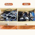 MVYC 120PCS 6 Inch Reusable Cable Ties Wire Ties Cord Organizer Cable Organizer Adjustable Management Black 6 Inch (Black)