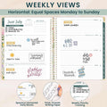 bloom daily planners HARDCOVER Planner 2025-2026 (8.5" x 11") Academic Year (July 2025 - July 2026) - Task Goal Organizer - Monthly & Weekly
