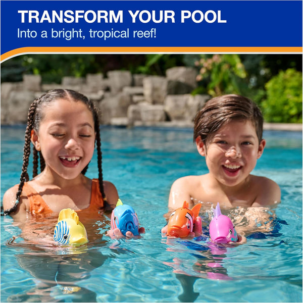 Swimways Rainbow Reef Fish Toy, Kids Swimming Accessories & Water Toys, Learn to Swim Pool Toys for Kids Ages 5 & Up, Batteries Included, Tuna Turner