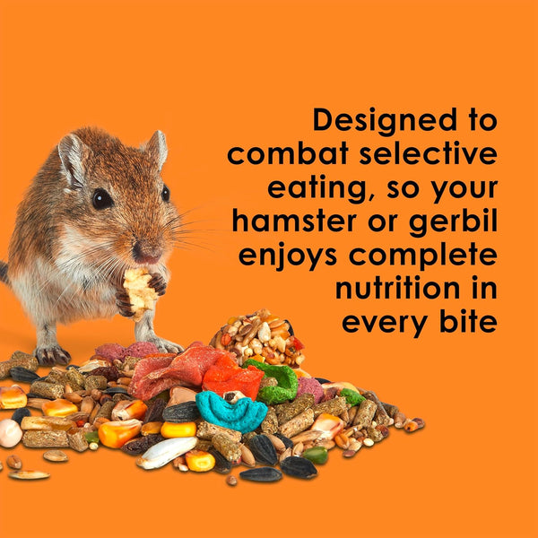 Kaytee Fiesta Hamster & Gerbil Food, Nutritious and Fun Blend, Supports Dental Health and Digestion, 2.5 pounds 2.5 Pound (Pack of 1)