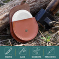 Angerstone Axe Sharpener - Multipurpose Axe/Hatchet Sharpening Stone - Whetstone Blade & Tool Sharpener, Dual Grit 180/320 Sharpening Puck with