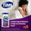 TUMS Chewy Bites Antacid Tablets Plus Sleep Support, Berry Fusion, 54 Count