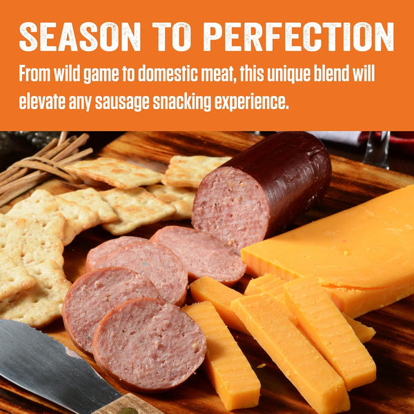 LEM Products Backwoods Reduced Sodium Summer Sausage Cured Sausage Seasoning, Ideal for Wild Game, Seasons Up to 5 Pounds of Meat, 4.1 Ounce