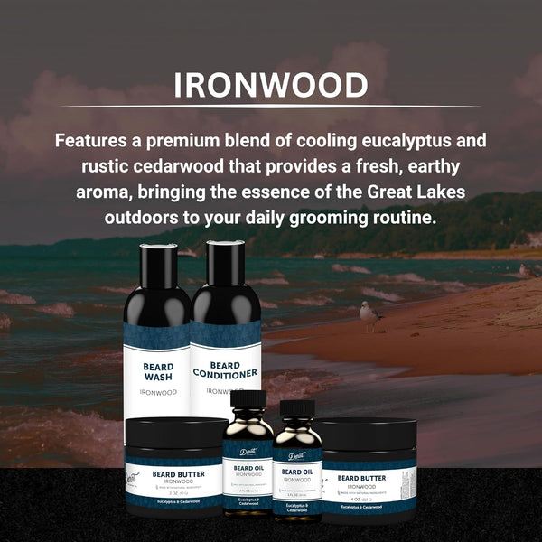 Detroit Grooming Co. Beard Oil | Ironwood | Natural Formula, 2 oz Ironwood 2 Fl Oz (Pack of 1)