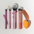 Real Techniques 5 Piece Everyday Essentials Makeup Brush Set, Includes 4 Brushes & Makeup Sponge, for Foundation, Blush, Bronzer, Contour,
