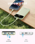 charmast Portable Charger with Built-in Cables X 4, Portable Phone Charger MGreen