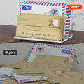 Mail Organizer Countertop, 3 Section Clear Acrylic Small File Holders Letter Organizer for Desk, Modern Filing Accessories for Document, Office,