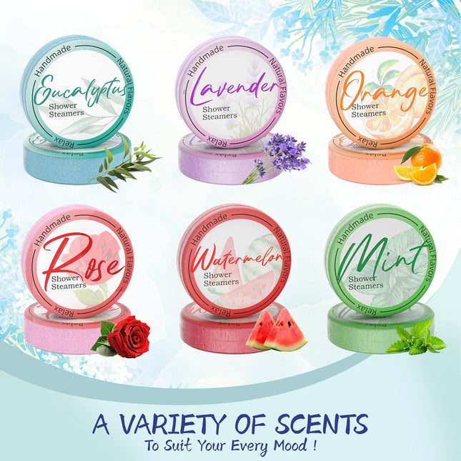 Shower Steamers Aromatherapy 8 Pack - Gifts for Women, Shower Bombs with Essenti