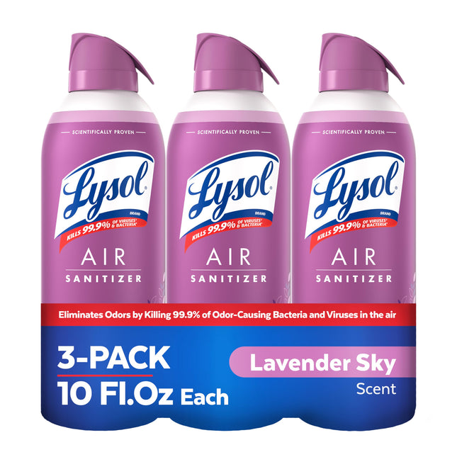Lysol Air Sanitizer Spray, for Air Sanitization and Odor Elimination, Lavender S