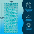 Slipx Solutions Extra Long Deep Foot Massager Bath Tub & Shower Mat 38X17 | Non-Slip, 188 Suction Cups | Feels Great on Tired Feet, Looks like