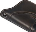 House of Jack Co. Skull Grommet Long Bifold Wallet for Men, Add Your Chain Biker Wallet, Full Grain Cowhide Leather Wallet, Black