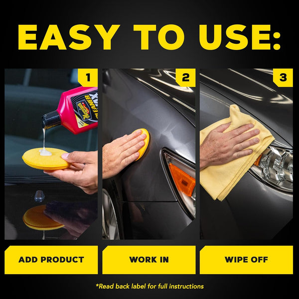 Meguiar’s Cleaner Wax, Liquid Car Wax For Diy Drivers & Detailers—Cleans, Polishes And Protects; Use On Exterior Paint And Clear Coat Surfaces On