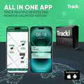 Tracki Mini GPS Tracker, Subscription Required, Cancel Anytime – Universal Compact 4G LTE Tracker for Vehicles