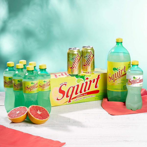 Squirt Ruby Red Grapefruit Soda, 12 fl oz cans, 12 pack Ruby Red Grapefruit 12 Fl Oz (Pack of 12)