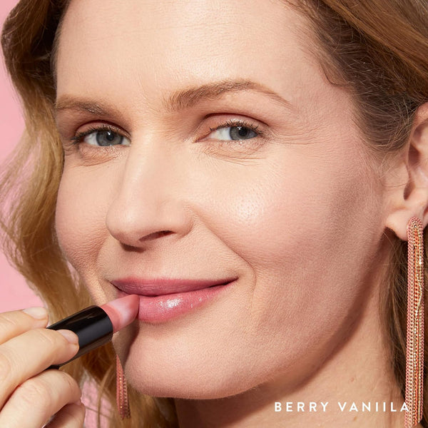 LAURA GELLER NEW YORK Italian Marble Sheer Lipstick - Berry Vanilla - Hydrating & Lightweight - Vitamin E & Caster Seed Oil - Cream Finish