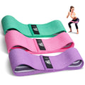 CFX Resistance Bands Set, Exercise Bands with Non-Slip Design for Hips & Glutes, 3 Levels Workout Bands for Women and Men, Booty Bands for Home