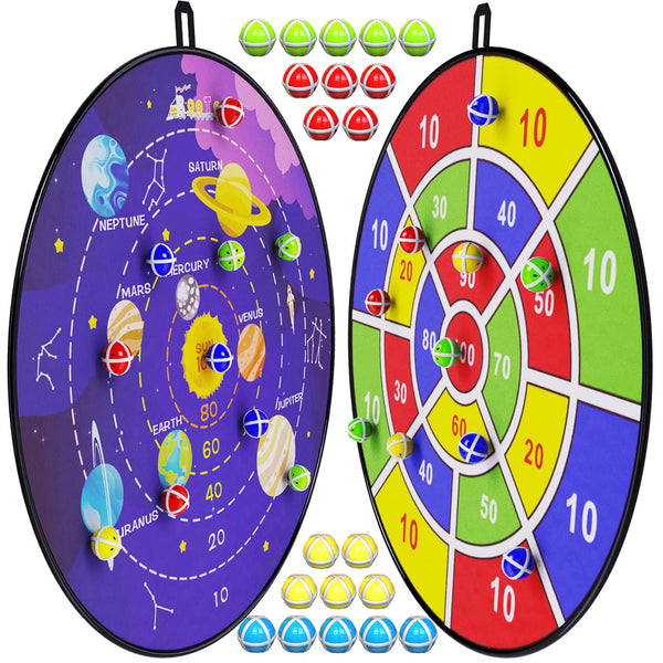 BooTaa 29" Large Dart Board for Kids, Kids Dart Board with Sticky Balls, Boys Toys, Indoor/Sport Outdoor Fun Party Play Game Toys, Birthday Gifts