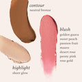 Julep Skip The Brush Cream to Powder Blush Stick - Neutral Bronze - Blendable and Buildable Color - 2-in-1 Blush and Lip Makeup Stick 06- Neutral