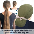 ABAMERICA Scrub Caps for Women Surgical Caps Nurse Hat Functional Ponytail Holder for Long Hair Single or Satin-Lined A- 72 Satin Lined Green