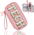 COSHAYSOO Personalized Electronics Travel Organizer Cable Management Case Phone Charger Charging Cords Tech Accessories Pouch, Unique Trip Gifts