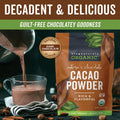 Organic Cacao Powder, Unsweetened, 8 oz (227 g) – Rich Dark Chocolate Flavor, Perfect for Baking, Smoothies & Hot Chocolate – Vegan, Keto, Paleo,