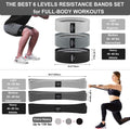 Fabric Resistance Bands for Working Out, 3 and 4 Levels Booty Bands Long Resistance Bands for Women and Men | Elastic Bands for Exercise Bands