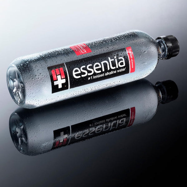 Essentia Water LLC , 99.9% Pure, Infused with Electrolytes for a Smooth Taste, pH 9.5 or Higher; Ionized Alkaline Water, Black, 42.3 Fl Oz (Pack