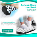 Sivan Back and Neck Pain Relief Acupressure Mat and Pillow Set, Chronic Back Pain Treatment - Relieves Your Stress of Lower Upper Back and Sciatic