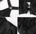 DotVol Women's Front Close Bra T Back Full Figure Underwire Plus Size Seamless Unlined Bra for Large Bust 34DD Black