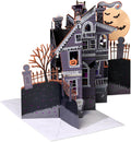 American Greetings Pop Up Halloween Card for Kids or Adults, Displayable 3D Haunted House Halloween Pop Up Card for Boo Baskets (Spooky Season)