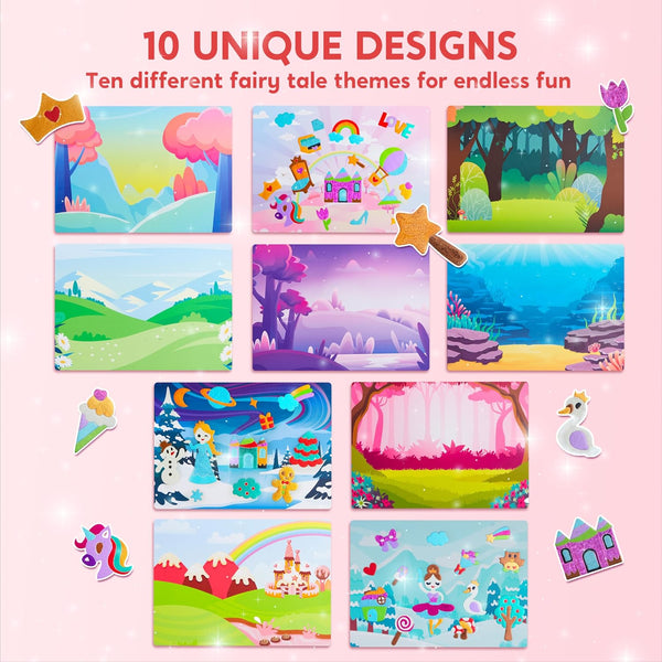 Klever Kits Unicorn Foil Art- Arts & Crafts for Kids 4 and Up, Mess Free