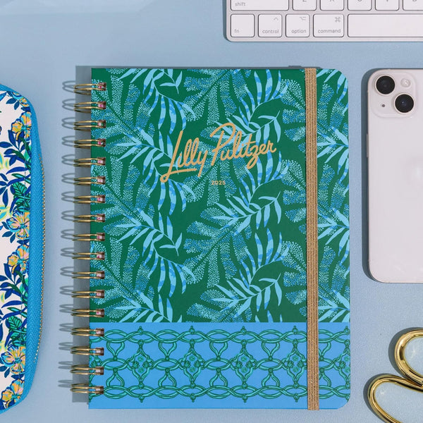 Lilly Pulitzer Large Daily Planner January 2025 - December 2025, Weekly Agenda & Monthly Calendar, Stickers, Pockets, & Spiral Binding (It'S a