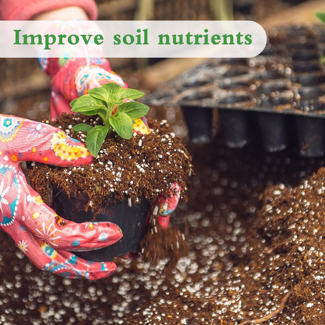 Organic Perlite for Plants, Enhances Soil Drainage and Aeration, Perfect Perlite for Plants Indoor & Outdoor, Horticultu