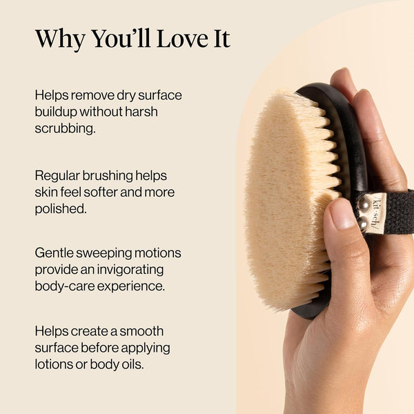 Kitsch Dry Brushing Body Brush for Lymphatic Drainage 1 Count Black