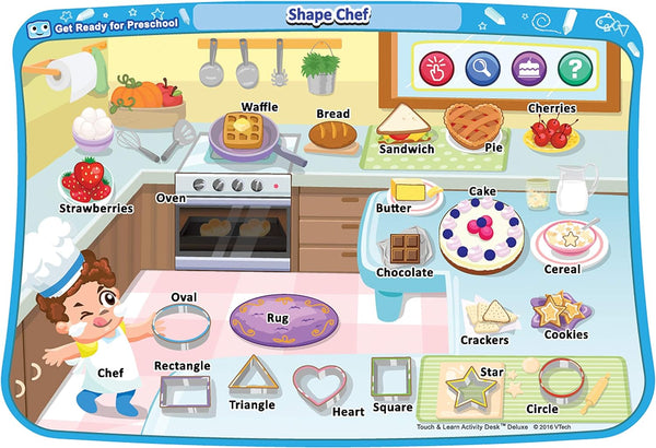 VTech Touch and Learn Activity Desk Deluxe Expansion Pack for Preschoolers Get Ready for Preschool