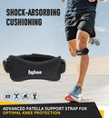 2-Pack Patella Tendon Knee Brace Straps, Adjustable Knee Support Patella Stabilizer for Pain Relief, Jumpers Knee, Tendonitis, Arthritis, Running,
