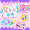 AMAZING TIME 130 Pcs Charm Bracelet Making Kit, Jewelry Toy for Girl Age 8-12 Beads Craft Set for 5 6 7 8 9 10 11 12 Year Old Teenage Birthday Gift