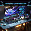 Large Mousepad Gaming, 35.4X15.7In Mouse Pad for Professional Gaming & Comfort Office, Quality Lycra Cloth Extra Large Mouse Pad XXXL, Non-Slip