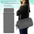 Sivan Health and Fitness Acupressure Mat and Pillow Set - Grounding Mat for Stress, Back & Neck Pain - Acupuncture Point Massage Mat for Muscle