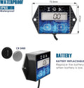 Runleader RL-HM011F Digital Hour Meter, Small Engine Tachometer