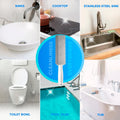 DISIWENE Pumice Cleaning Stone with Handle Toilet Bowl Cleaner Hard Water Ring Remover for Bath/Pool/Kitchen/Household Cleaning (4, 4 Pack with