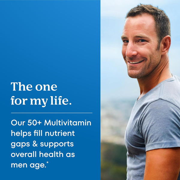 One A Day Menâs 50+ Healthy Advantage Multivitamin, Multivitamin for Men with Vitamins A, C, E, B6, B12, Calcium and Vitamin D, Tablet, 200 Count