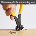 Bates Nail Puller and Staple Remover - Yellow, 2 Pack, Carpenter Tool, End Cutting Pliers, Nippers for Nail Pulling 7", 2 Pack Yellow