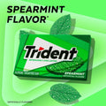 Trident Spearmint Sugar-Free Gum, 12 Packs of 14 Pieces (168 Total Pieces) Spearmint 14 Count (Pack of 12)