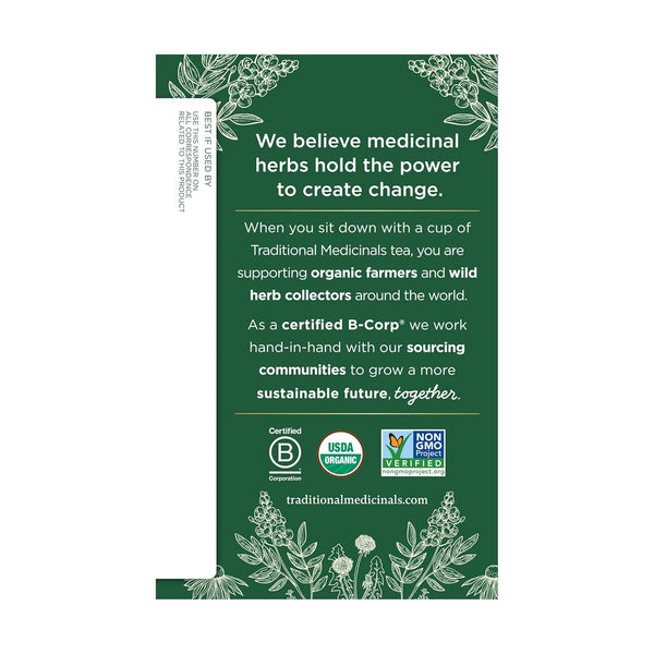 Traditional Medicinals Tea, Organic Ginger, Healthy Digestion, Pleasantly Spicy & Warming, 16 Tea Bags