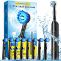 Rotating Electric Toothbrush for Adults with 8 Brush Heads, Sensitive Gum Care Electric Toothbrush with 3 Modes and 2 Min Smart Timer,