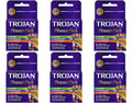 Trojan Pleasure Pack Lubricated Premium Latex Condom - 3 Ea, 6 Pack