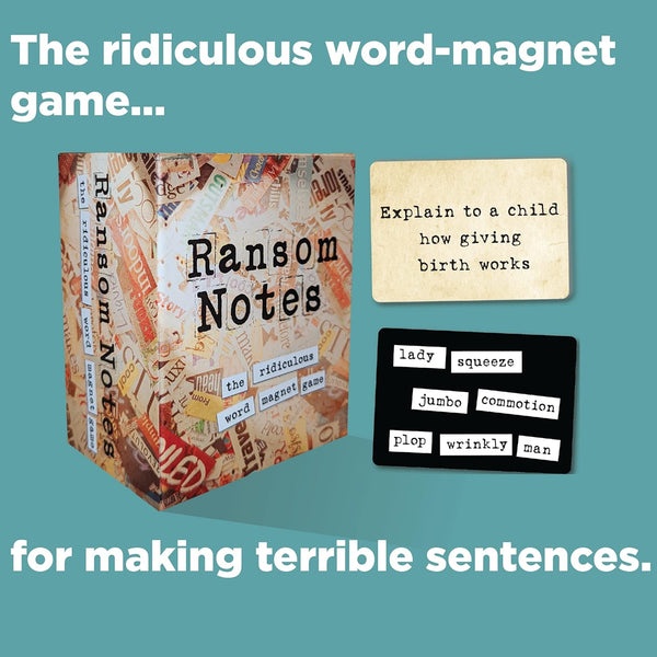 Ransom Notes - the Ridiculous Word Magnet Party Game, 3+ Players
