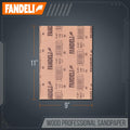 Fandeli |Wood Sanding Paper | Medium Grit | 25 Sheets of 9'' x 11'' | Perfect for Sanding Wood | Hand Sanding | Orbital Sanders 25 medium grit